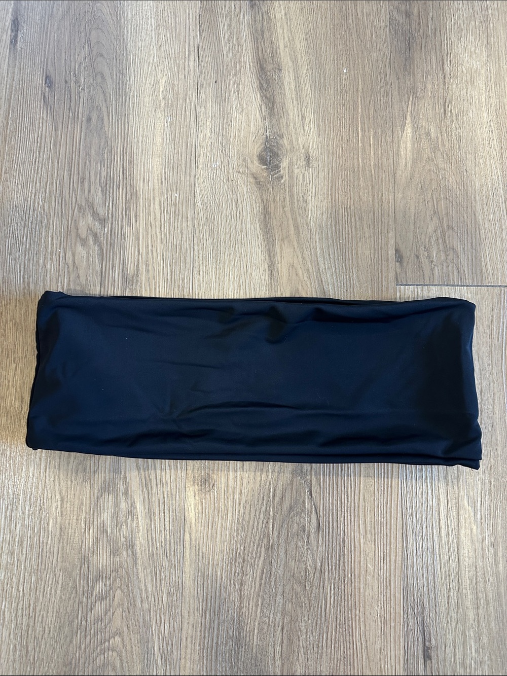 Zaful Black Strapless Bandeau Swim Top